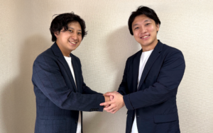 左：宅建学院 山本様　右：Yutori Tech代表 矢嶋